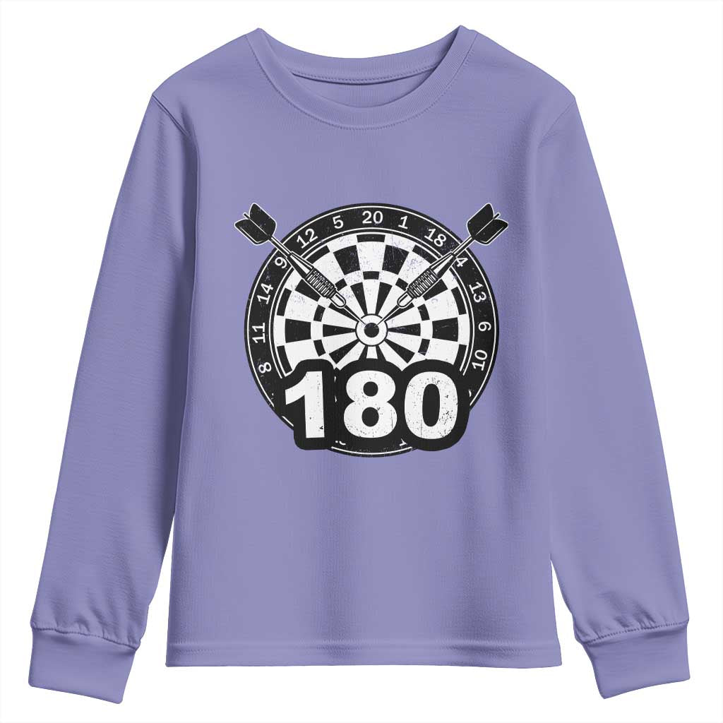 Funny Darts Max 180 Youth Sweatshirt Dartist Darts Lover Gift - Wonder Print Shop