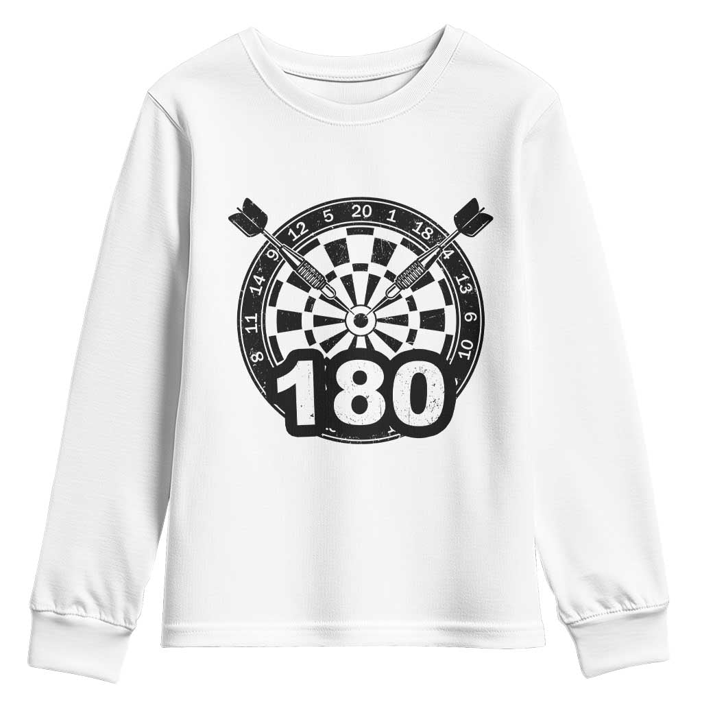 Funny Darts Max 180 Youth Sweatshirt Dartist Darts Lover Gift - Wonder Print Shop