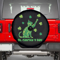 Funny St Catricks Day Spare Tire Cover Lucky Shamrock Cat Saint Pattys