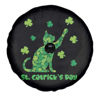 Funny St Catricks Day Spare Tire Cover Lucky Shamrock Cat Saint Pattys