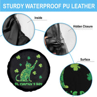 Funny St Catricks Day Spare Tire Cover Lucky Shamrock Cat Saint Pattys