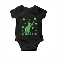 Funny St Catricks Day Baby Onesie Lucky Shamrock Cat Saint Pattys