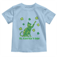 Funny St Catricks Day Toddler T Shirt Lucky Shamrock Cat Saint Pattys