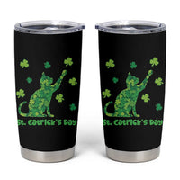 Funny St Catricks Day Tumbler Cup Lucky Shamrock Cat Saint Pattys