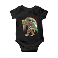 Funny Bigfoot Drinking Beer Baby Onesie St Patricks Day Soccer Lover