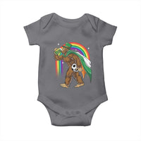 Funny Bigfoot Drinking Beer Baby Onesie St Patricks Day Soccer Lover
