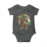 Funny Bigfoot Drinking Beer Baby Onesie St Patricks Day Soccer Lover