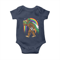 Funny Bigfoot Drinking Beer Baby Onesie St Patricks Day Soccer Lover