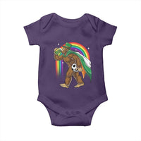 Funny Bigfoot Drinking Beer Baby Onesie St Patricks Day Soccer Lover