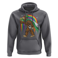 Funny Bigfoot Drinking Beer Hoodie St Patricks Day Soccer Lover