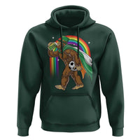 Funny Bigfoot Drinking Beer Hoodie St Patricks Day Soccer Lover