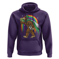 Funny Bigfoot Drinking Beer Hoodie St Patricks Day Soccer Lover