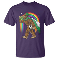 Funny Bigfoot Drinking Beer T Shirt St Patricks Day Soccer Lover