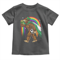 Funny Bigfoot Drinking Beer Toddler T Shirt St Patricks Day Soccer Lover
