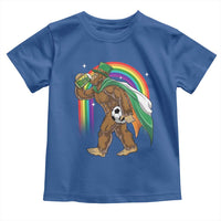 Funny Bigfoot Drinking Beer Toddler T Shirt St Patricks Day Soccer Lover