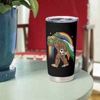 Funny Bigfoot Drinking Beer Tumbler Cup St Patricks Day Soccer Lover