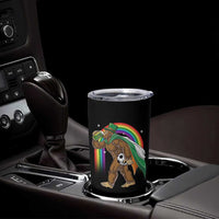 Funny Bigfoot Drinking Beer Tumbler Cup St Patricks Day Soccer Lover