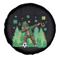 Lucky Sasquatch Soccer Player Spare Tire Cover Funny St Patricks Day Gift
