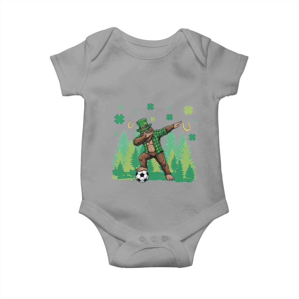 Lucky Sasquatch Soccer Player Baby Onesie Funny St Patricks Day Gift