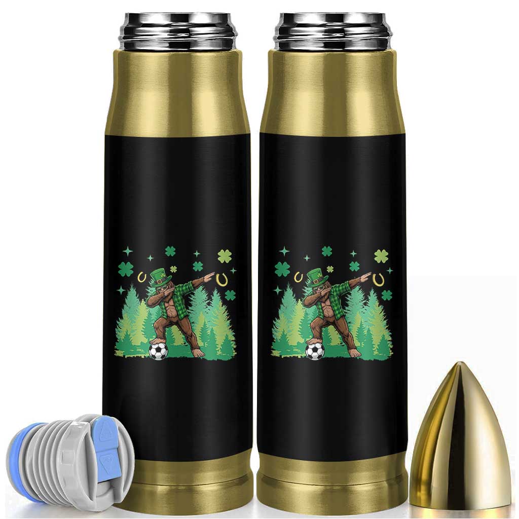 Lucky Sasquatch Soccer Player Bullet Tumbler Funny St Patricks Day Gift