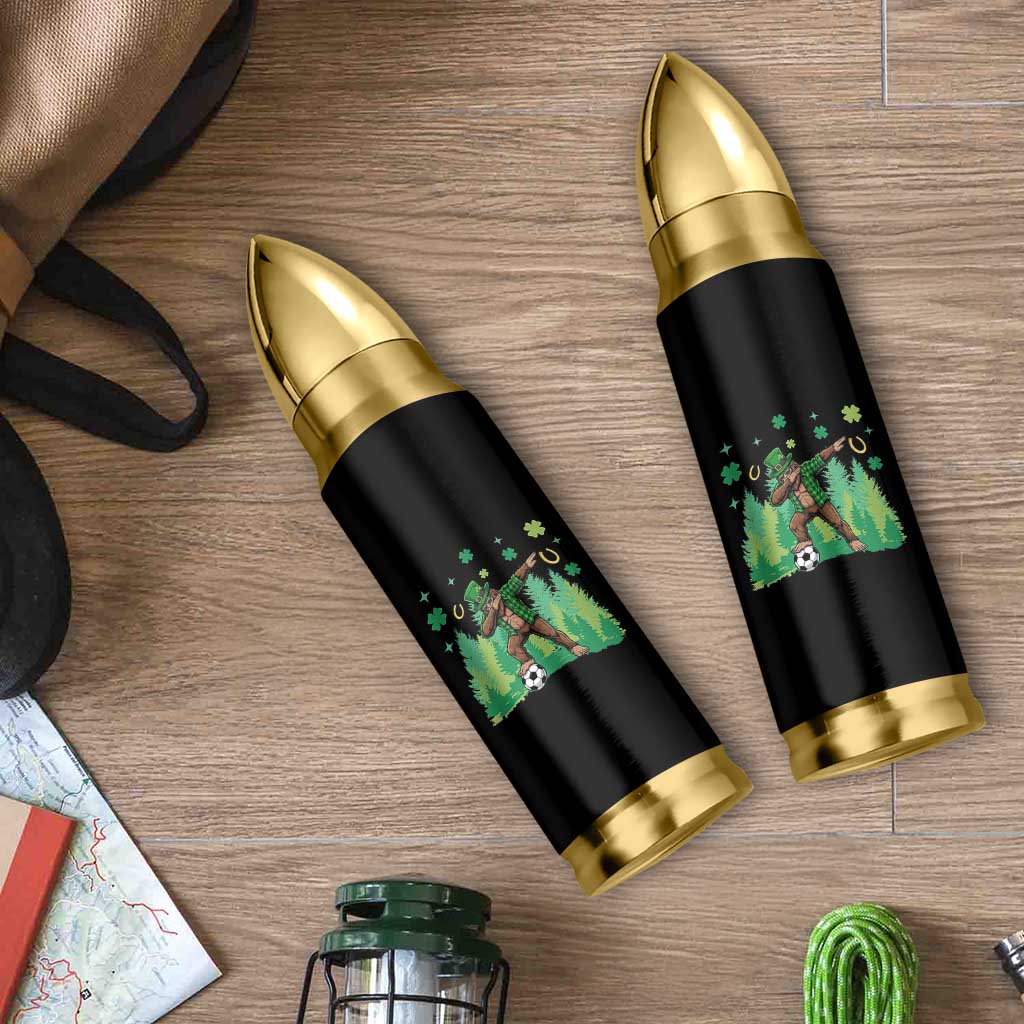 Lucky Sasquatch Soccer Player Bullet Tumbler Funny St Patricks Day Gift
