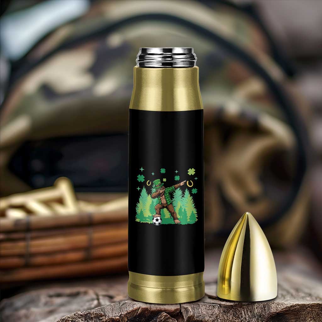 Lucky Sasquatch Soccer Player Bullet Tumbler Funny St Patricks Day Gift