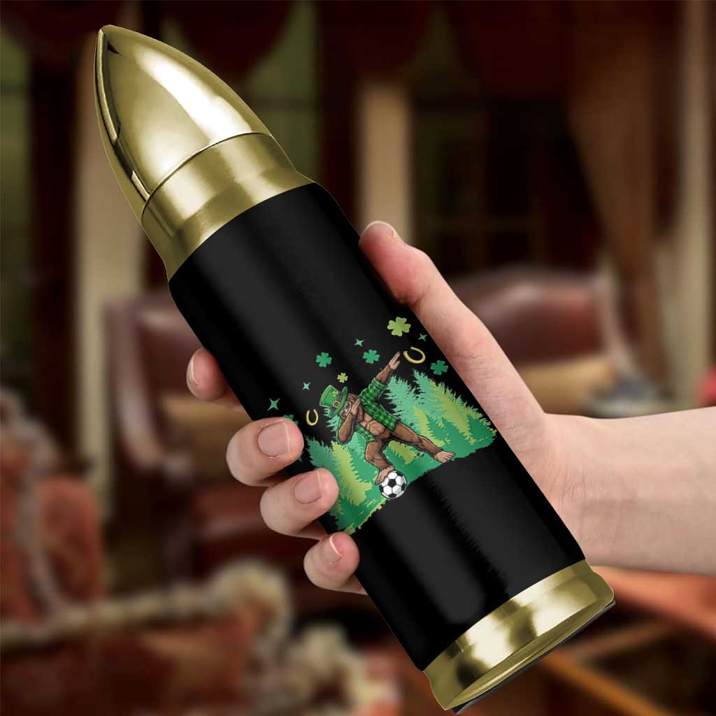 Lucky Sasquatch Soccer Player Bullet Tumbler Funny St Patricks Day Gift