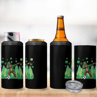 Lucky Sasquatch Soccer Player 4 in 1 Can Cooler Tumbler Funny St Patricks Day Gift