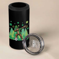 Lucky Sasquatch Soccer Player 4 in 1 Can Cooler Tumbler Funny St Patricks Day Gift