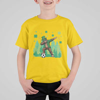 Lucky Sasquatch Soccer Player T Shirt For Kid Funny St Patricks Day Gift