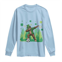 Lucky Sasquatch Soccer Player Long Sleeve Shirt Funny St Patricks Day Gift