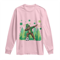 Lucky Sasquatch Soccer Player Long Sleeve Shirt Funny St Patricks Day Gift