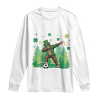Lucky Sasquatch Soccer Player Long Sleeve Shirt Funny St Patricks Day Gift