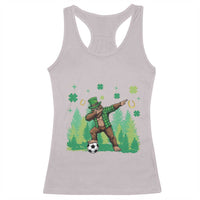 Lucky Sasquatch Soccer Player Racerback Tank Top Funny St Patricks Day Gift