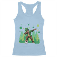 Lucky Sasquatch Soccer Player Racerback Tank Top Funny St Patricks Day Gift