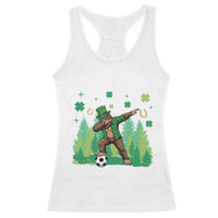 Lucky Sasquatch Soccer Player Racerback Tank Top Funny St Patricks Day Gift