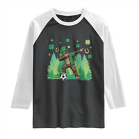 Lucky Sasquatch Soccer Player Raglan Shirt Funny St Patricks Day Gift