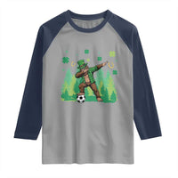 Lucky Sasquatch Soccer Player Raglan Shirt Funny St Patricks Day Gift