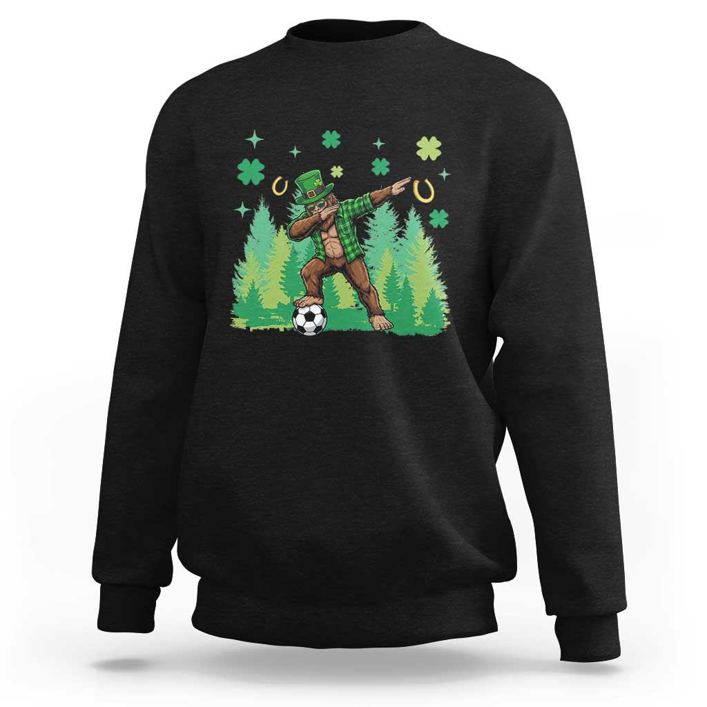 Lucky Sasquatch Soccer Player Sweatshirt Funny St Patricks Day Gift