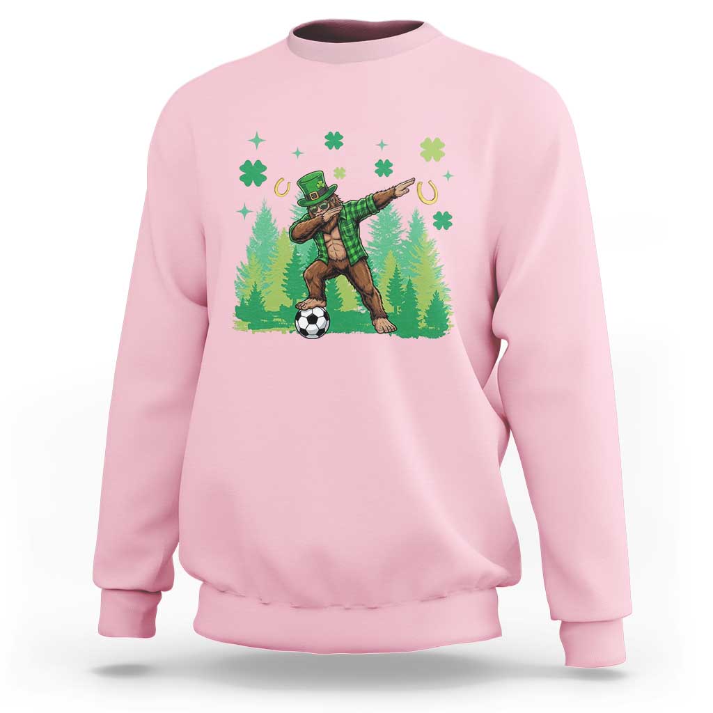 Lucky Sasquatch Soccer Player Sweatshirt Funny St Patricks Day Gift