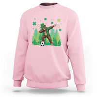 Lucky Sasquatch Soccer Player Sweatshirt Funny St Patricks Day Gift