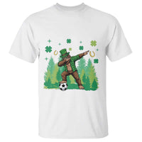 Lucky Sasquatch Soccer Player T Shirt Funny St Patricks Day Gift