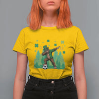 Lucky Sasquatch Soccer Player T Shirt For Women Funny St Patricks Day Gift