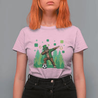 Lucky Sasquatch Soccer Player T Shirt For Women Funny St Patricks Day Gift