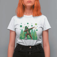 Lucky Sasquatch Soccer Player T Shirt For Women Funny St Patricks Day Gift