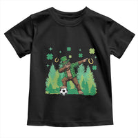 Lucky Sasquatch Soccer Player Toddler T Shirt Funny St Patricks Day Gift