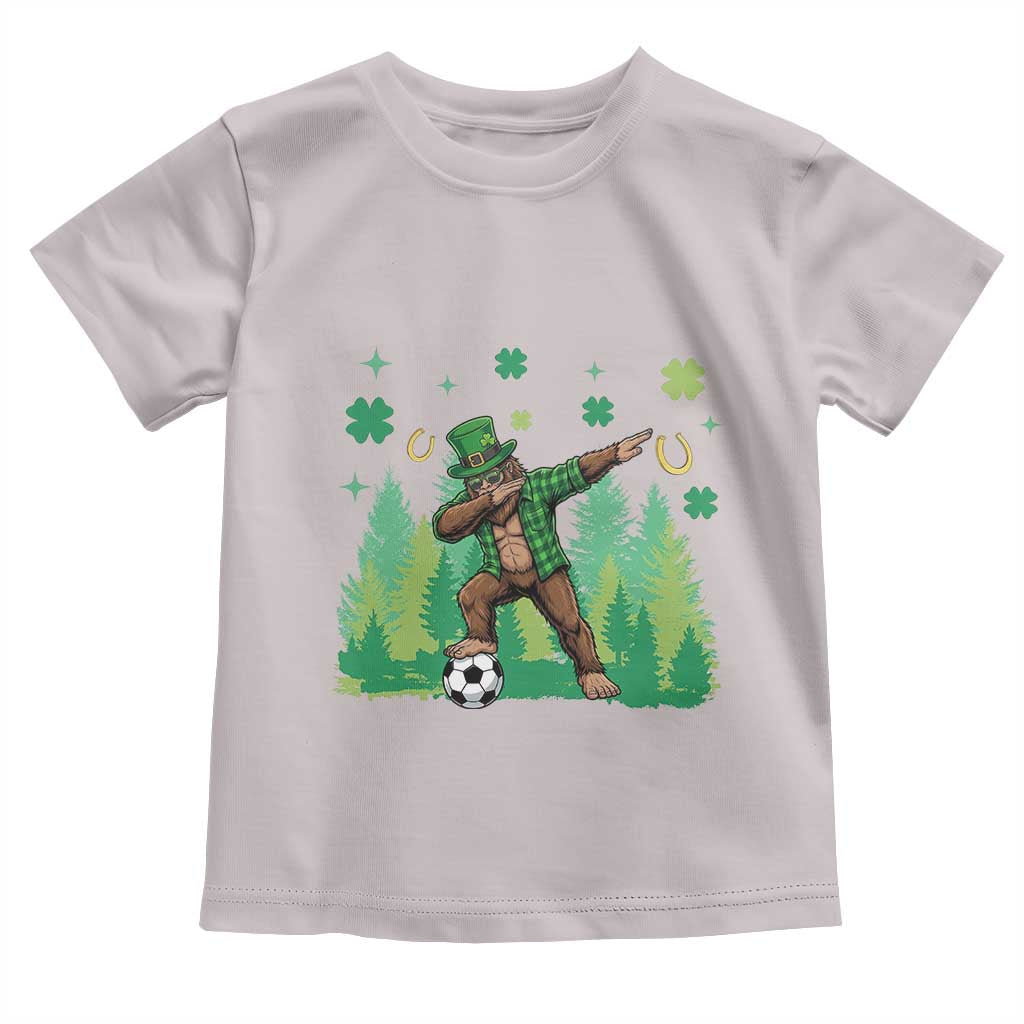 Lucky Sasquatch Soccer Player Toddler T Shirt Funny St Patricks Day Gift