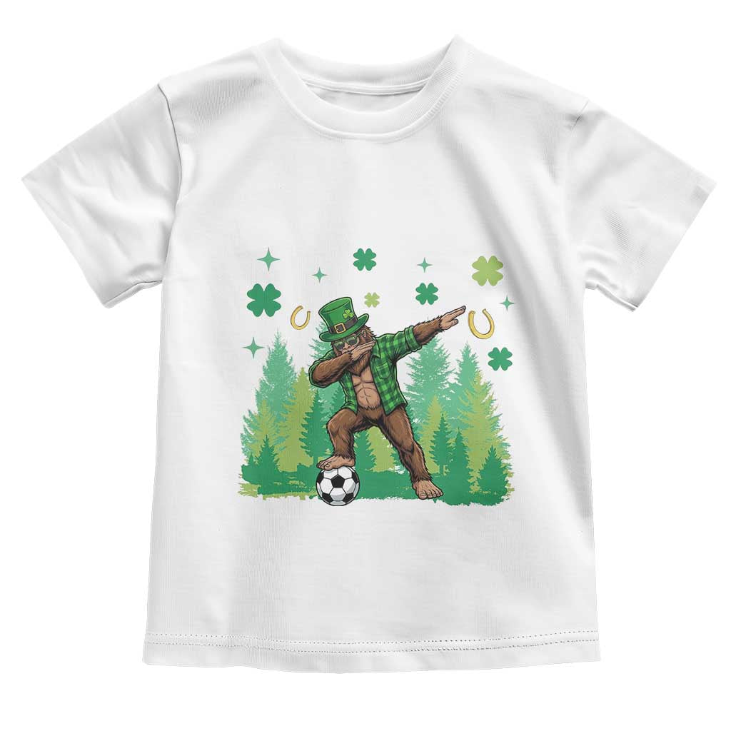 Lucky Sasquatch Soccer Player Toddler T Shirt Funny St Patricks Day Gift