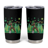 Lucky Sasquatch Soccer Player Tumbler Cup Funny St Patricks Day Gift