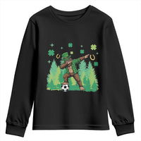 Lucky Sasquatch Soccer Player Youth Sweatshirt Funny St Patricks Day Gift